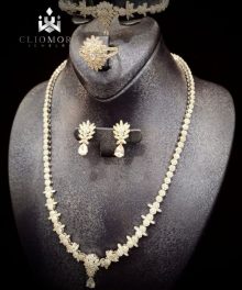Cliomora Full Bridal Royal Set Fully Made Zirconium Stones NEW 2021