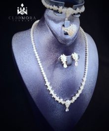 Cliomora Full Bridal Royal Set Fully Made Zirconium Stones NEW 2021