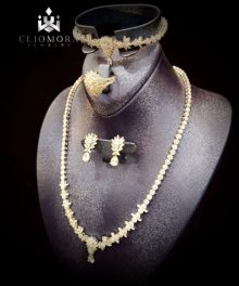 Cliomora Full Bridal Royal Set Fully Made Zirconium Stones NEW 2021
