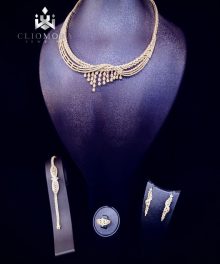 Tasteful Cliomora Set CZ Cubic Zirconia ZKS86